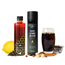 [냉장배송]티바인 아샷추 세트 디카페인 콜드브루 커피 1병 + 홍차 레몬 자몽 아이스티 고농축 원액 400ml 1병, 선셋+레몬, 2개, 500ml