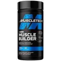 Muscle Builder | MuscleTech Muscle Builder | 남성 및 여성용 근육 빌딩 보충제 | 산화질소 부스터 | 근육 증가제 운동 보충제 | 근력 향상을, 60 Count (Pack of 1)