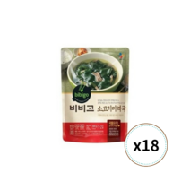CJ제일제당 비비고 소고기 미역국 500gx18개