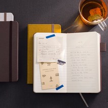 바이풀디자인 기억보관함 라인 핸디 수첩, 리버블루, 옵션선택