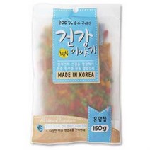 yyuu_4815 건강이야기 강아지 져키 간식 혼합칩 150g 먹이 개 개 노령견 골든리트리버 강아지 도그, 개구◇상품선택◇