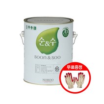 노루페인트 순앤수100플러스 실내용 친환경 수성페인트 4L 무광 벽지 베란다 벽면용, 스카이 1