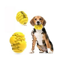Doggie Toyz 910976 공격적으로 씹는 강아지 츄잉 장난감 퍼즐 인터랙티브 간식 디스펜싱 강 튼튼 내구성이 고무 치발기 츄 중형견에 적합