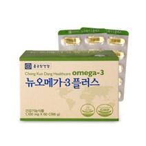 종근당건강 뉴오메가3 플러스 60캡슐 2개월분, 60정, 2개
