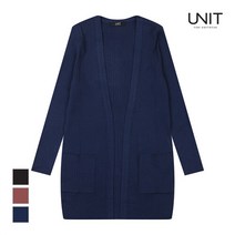 UNIT [UNIT] 여성 슬림 패턴짜임 오픈형 니트가디건_UFE3-KCA313R