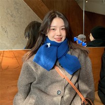 하이바이 심플 데일리 양모 니트 감성 머플러