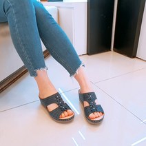 제이시 여성 웨지 슬리퍼 샌들 5cm K007 통굽