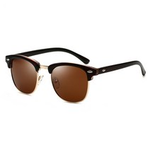 새로운 절반 프레임 편광 선글라스 남자 여자 RB3016 태양 안경 디자인 세미 무테 클래식 Oculos 드 솔 UV400