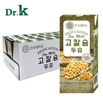 건국유업 건국대 고칼슘 두유 190ml 24팩 48팩 72팩, 24개