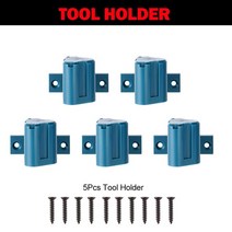 전동 공구 ONEVAN 고정 브래킷 디스플레이 랙 버클 리튬 이온 배터리 홀더 스토리지 마키타 밀워키 Bosch Dewalt, 04 5 x Tool Holder