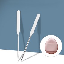 민대표 메이크업 스파츌라 파운데이션스파츌라 핑거퍼프, 스파츌라_실버