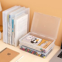 스윗브릿지 플라스틱 파일 케이스 서류 정리 보관함 3size, 소사이즈