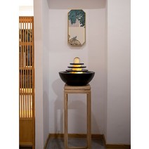 분수대 인테리어 조형물 수중등 대리석 공기청정기 연못 야외 가습기 거실 가정용 인공폭포, C 타입