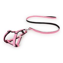 제제펫 체크 하네스 + 리드줄 세트, Y405PDRS119 (핑크), 1세트