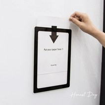 벽부착용 포켓패드 a3 a4 a5 탈부착 안내 게시물 홍보물 공지 광고 깔끔 게시 꽂이, 선택15. 포켓패드 A3 연두 8836