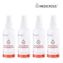 메디크로스 100ml X 2개 살균소독제 간편 휴대용 소독수 친환경, 2set