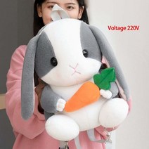 전기 순간 온수기 야외 화장실 만화 뜨거운 물 병 가방 220V 전기 휴대용 히터 손 따뜻한 Calefactor Mano, 03 Gray rabbit_01 220V