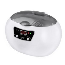 600ml 가정용 초음파 세척기 울트라 소닉 안경 클리너 회로 기판 쥬얼리 시계 면도기 치과, 01 gray_02 EU