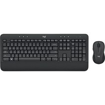 로지텍 어드밴스드 무선 마우스 + 키보드 세트 MK545, 블랙, 일반형