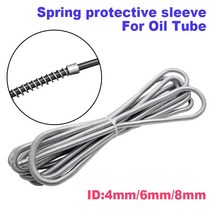 스프링 보호 슬리브 3mm 4mm 6mm 8mm 유압 오일 튜브 1/12 RC 굴삭기 불도저 자동차 부품, [04] One meter(ID. 8mm)