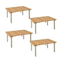 ATEPA 802691 높이 조절 가능한 대나무 소형 휴대용 접이식 테이블 컴팩트 경량 야외 캠프 여행 해변 사이드 피크닉 다이닝 깊이 59.9cm23.6인치 x 너비 39.9cm, 23.6