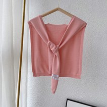 양모 미니숄 냉방 보호 망토 니트 어깨숄 여름