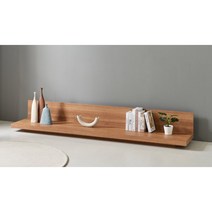 고급 모던 디자인 벽걸이 거실 선반 2300 (4색) 장식장 티비장 TV대 AV장, 오크