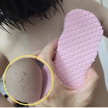때밀이스펀지 때타올 집에서 때밀기 샤워타월, 화이트