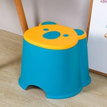 쇼파발받침 풋스툴 동물스툴 원형 화장대 낮은의자 작은 코끼리 귀여운 신 미니 보조 벨벳, 파란색 대형