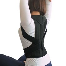 바른생활연구소 올바른 등 자세교정밴드, 블랙L, 1개