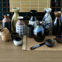 Japanese sake cup set (6 type) ongoingmoment 일본 사케 도자기 독구리 술잔 세트 온고잉모멘트, 한자 화이트 세트