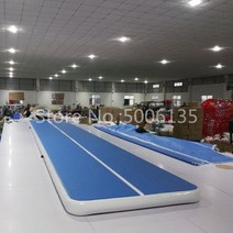 전기 공기 펌프가 있는 팽창식 체조 에어 매트 텀블링 트랙 바닥 8m 10m 12m, 19.8x2x02M with pump - blue si
