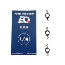 이큐피싱 원봉돌 써클링 민물 채비 봉돌 추, 써클링 1.5g (3개입), 3개
