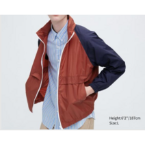 [국내매장판] 유니클로 파카 컬러블럭 바람막이 국내배송