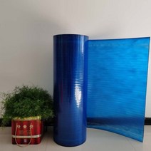 FRP 복층렉산 부식 방지 투명 폴리카보네이트 단열 방수 캐노피 지붕, 진한 파란색 0.8mm 두께 1m 너비