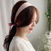 설렘 롱리본 투웨이 헤어밴드 넓은 끈 줄 공주 민자 귀여운 예쁜 명품 여자 여성 머리띠