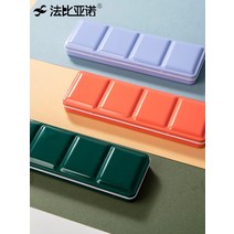 수납함 파비아노 고체 수채화용물감 빈 박스 원료 케이스 블랙 에나멜 수채꽃 철제 12 색 24 48 가능 1446991563, 단합, 전괴 룩 중간사이즈 다크 그린 있음