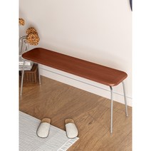 허먼밀러 원목 벤치 의자 스테인리스 카페 식탁 우드 등받이 긴의자, 04.블랙 120x30x44cm