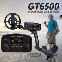금속검출기 탐지기전문가용 방수 금속 탐지기 GT6500 깊이 탐색 금 보물 핀포인터, 한개옵션0