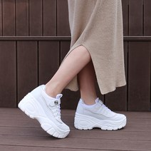 고도리슈즈 바니걸 7cm 여성 키높이 통굽 운동화 벨크로 스니커즈