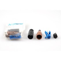 암페놀 Amphenol XLR 캐논 커넥터 (무납땜 조립용) 플라스틱 재질, 암