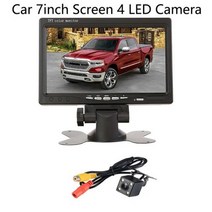 트랙터 트럭 IR 후방 보기 후진 카메라 및 7 인치 LCD 백업 모니터 키트 1080P 8 LED 나이트 비전 HD 자동 주차