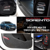 USK 쏘렌토 MQ4 포인트몰딩 2020 풀체인지 포인트 실내 인테리어 키케이스 내비보호필름 도어캐치 악세사리용품, U10 카본 하이브리드 키케이스_화이트 / 키링_블루 (기아 원격시동)