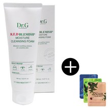 Dr.G 닥터지 레드 블레미쉬 모이스처 클렌징 폼 150ml x 2개+ 마스크팩(랜덤) 2개, 1세트