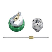 에어 페인트 분사기 락카건 후키 스프레이 hvlp 건 세트 1.4mm 1.7mm 2.0mm 스틸 노즐 자동차 페인팅 가구 diy 페인팅 키트 자동차 자동 수리 도구 건, 단일 노즐 1.7mm