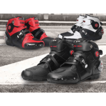 오토바이 숏부츠 레이싱 바이크 신발 남성 여성 보호, 41,白色