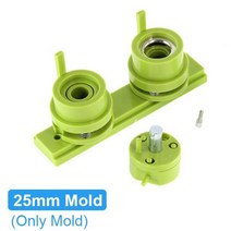 뱃지 버튼 제조기 기계 DIY 핀 펀치 프레스 제작 키트 32mm 44mm 58mm 금형 모양 틀 몰드 모양틀, 25mm Mold
