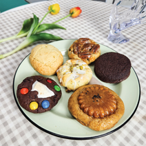 수제 쿠키 르뱅쿠키 10종 회사 간식 선물 디저트 답례품 방문 포장 가능, 레드 벨벳 크림치즈 쿠키