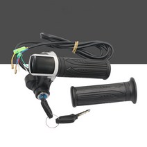 전동 킥보드 스쿠터 스로틀 1 쌍 방수 led 디스플레이 핸들 바 전자 자전거 트위스트 가속기 그립 전기 자전거 자전거 액세서리 243648v, 48v