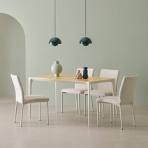 한샘 도노 새틴글래스 엣지 4인 식탁세트 (위드의자4 포함), B형: 파우더, B형: 웜그레이, F형: 그레이 콤비(X)